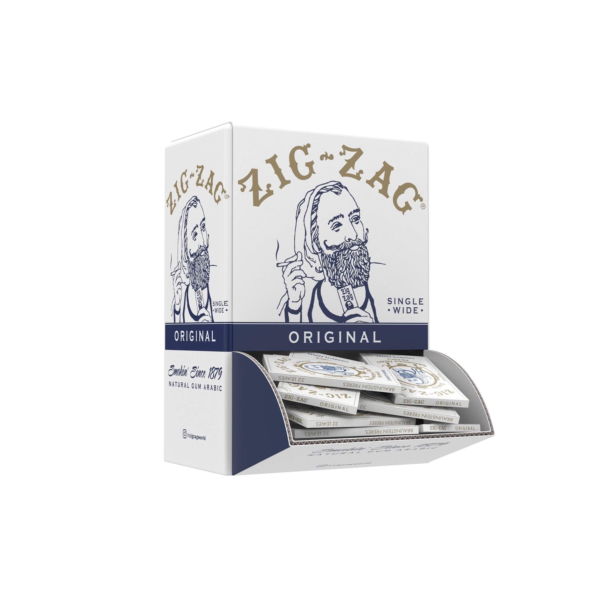 ZIG-ZAG ORIGINAL ROLLING PAPER SINGLE WIDE (48CT/DISPLAY)