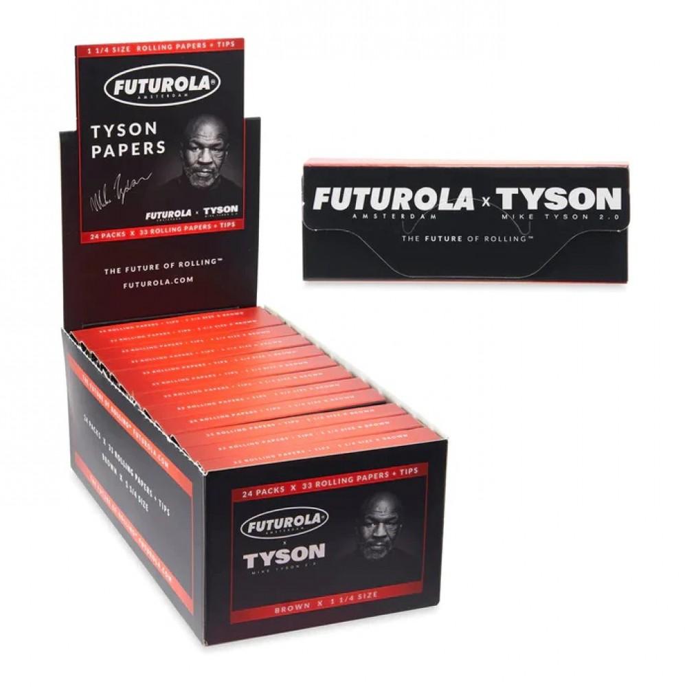 TYSON RANCH X FUTUROLA 1 1/4 PAPERS W/ FILTER 2.0 24CT/DISPLAY