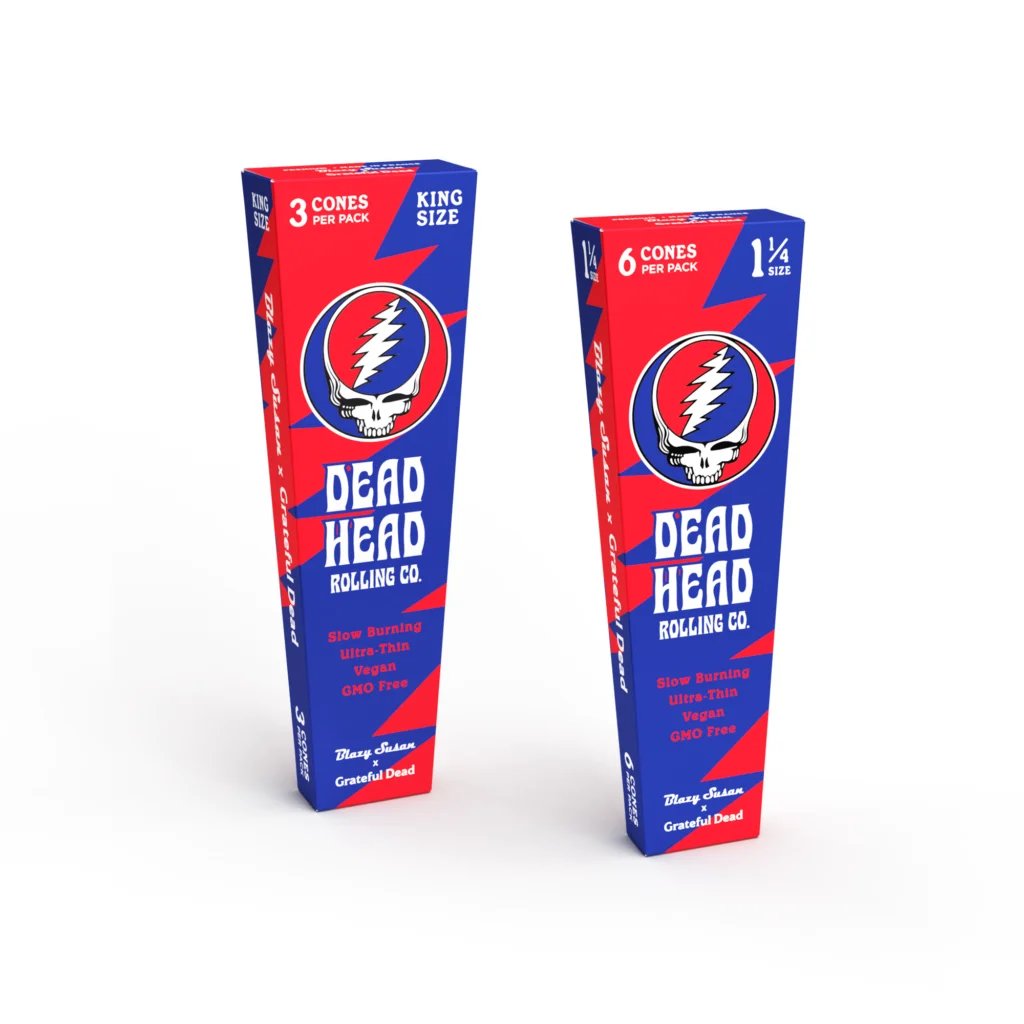 BLAZY SUSAN X GRATEFUL DEAD 1 1/4 SIZE CONES 21CT/DISPLAY