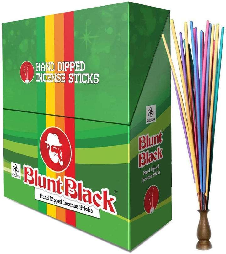 BLUNT BLACK REGULAT 11" HAND DIPPED INCENSE 12STIKS / POUCH 72 POUCH / DISPLAY