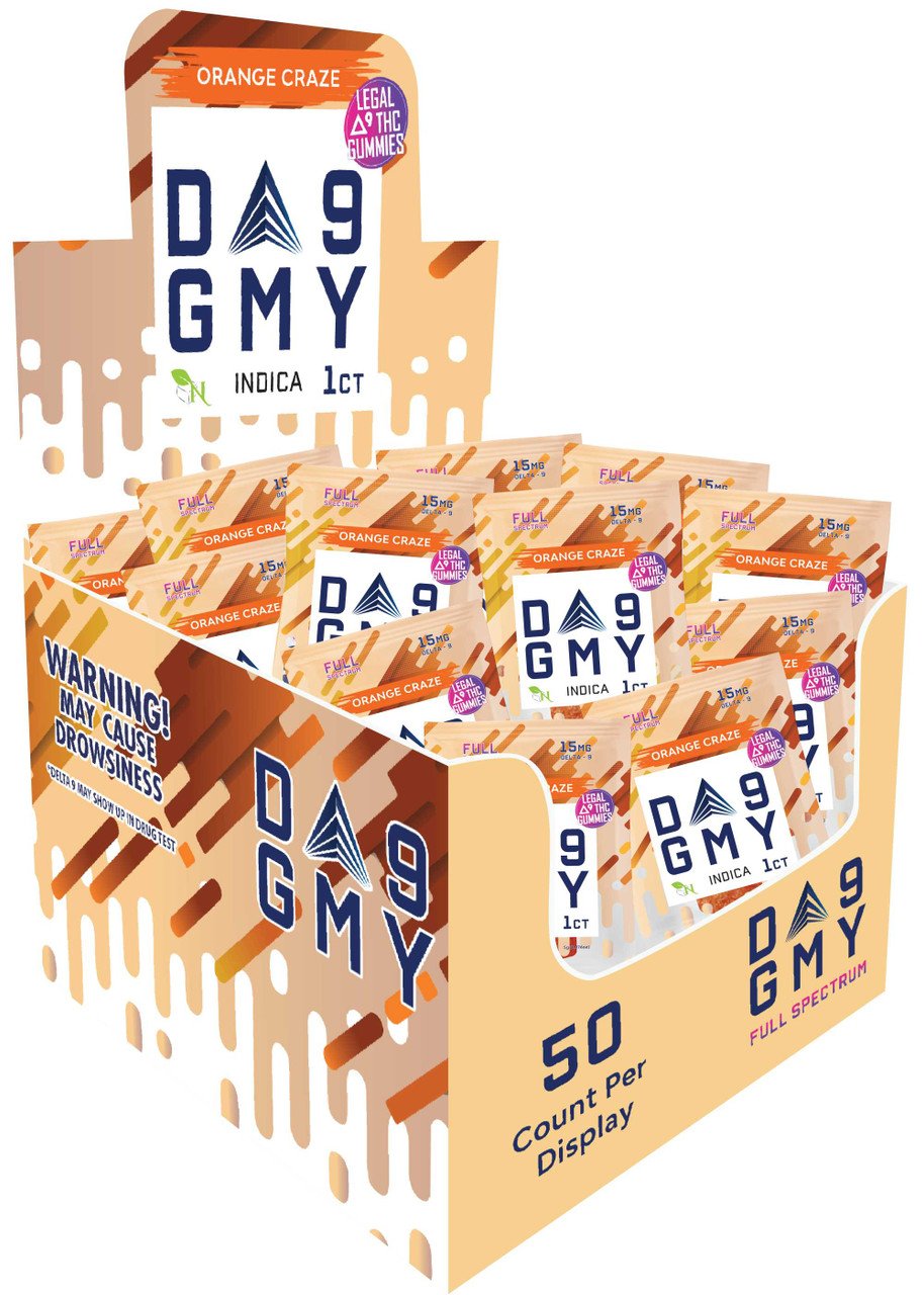 AGFN D9 GMY 50CT/DISPLAY ORANGE CRAZE 051622803692
