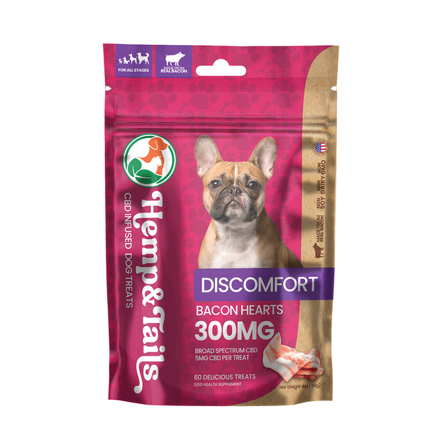 HEMP & TAILS CBD INFUSED PET TREATS BY AGFN 300MG BAG (60 DELICIOUS TREATS)