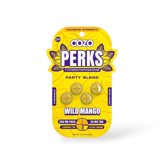 DOZO PERKS 7-HYDROXY 50MG TABLET (4CT / PACK)