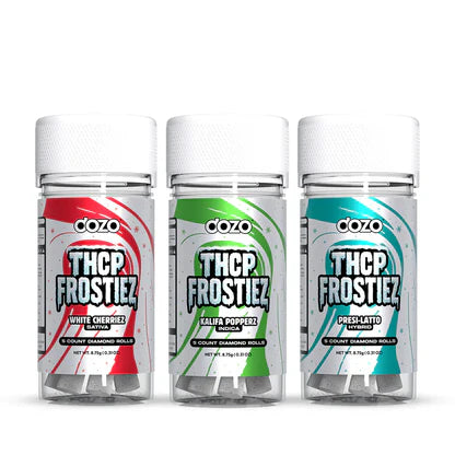 DOZO THC-P FROSTIEZ 1.5 GRAM THC-P DIAMOND ROLLS (5CT JAR)