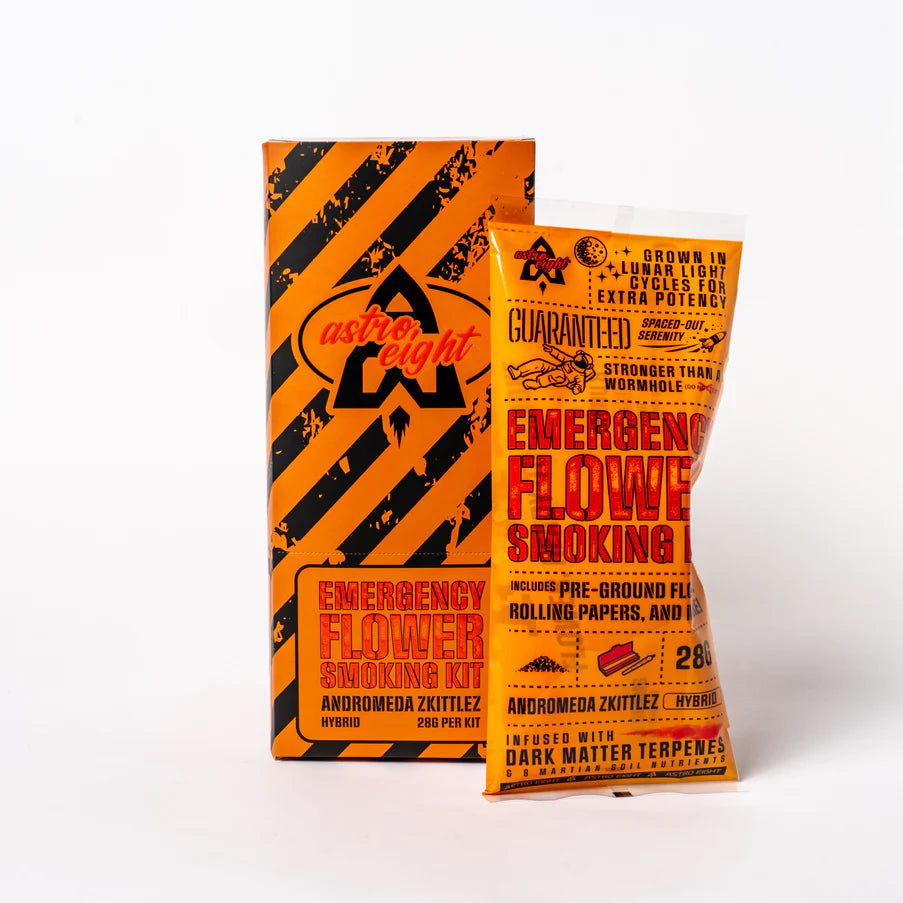 ASTRO EIGHT EMERGENCY FLOWER SMOKING KIT (28G GROUNDED FLOWER)