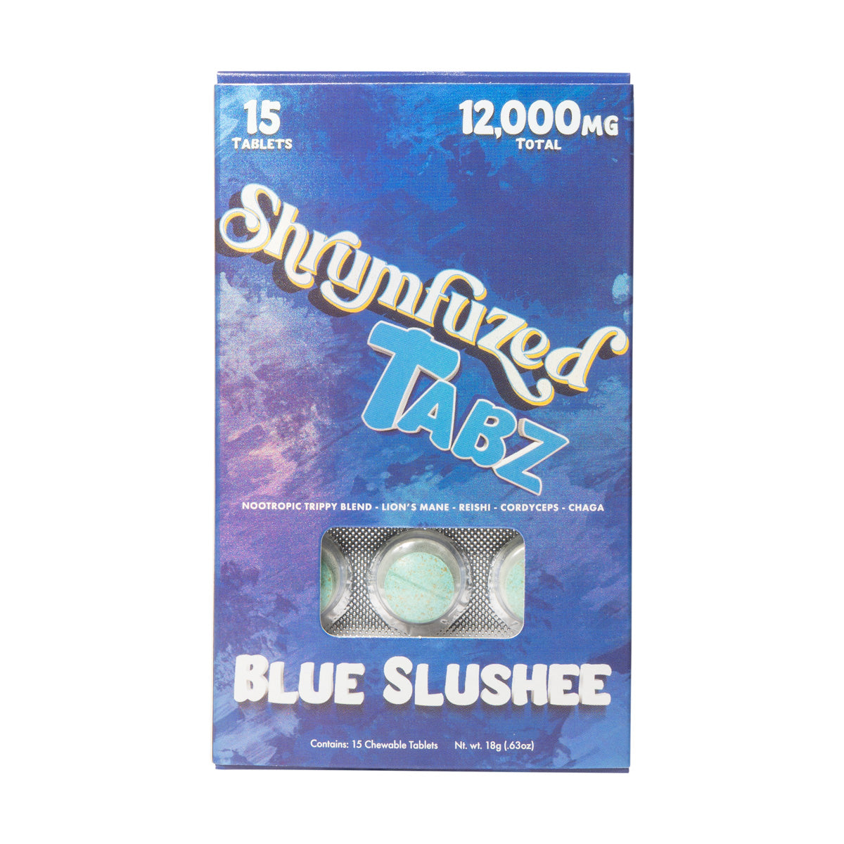 SHRUMFUZED TABZ 800MG CHEWABLE MUSHROOM TABLETS (15CT DISPLAY)