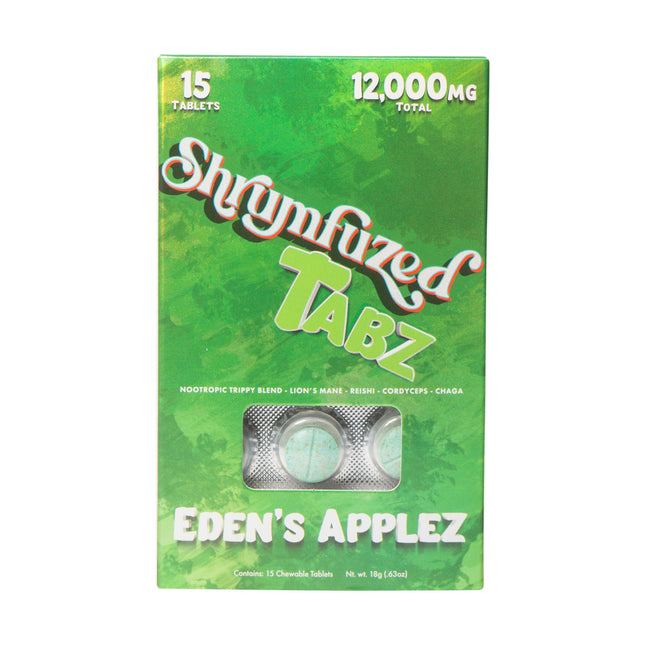 SHRUMFUZED TABZ 800MG CHEWABLE MUSHROOM TABLETS (15CT DISPLAY)