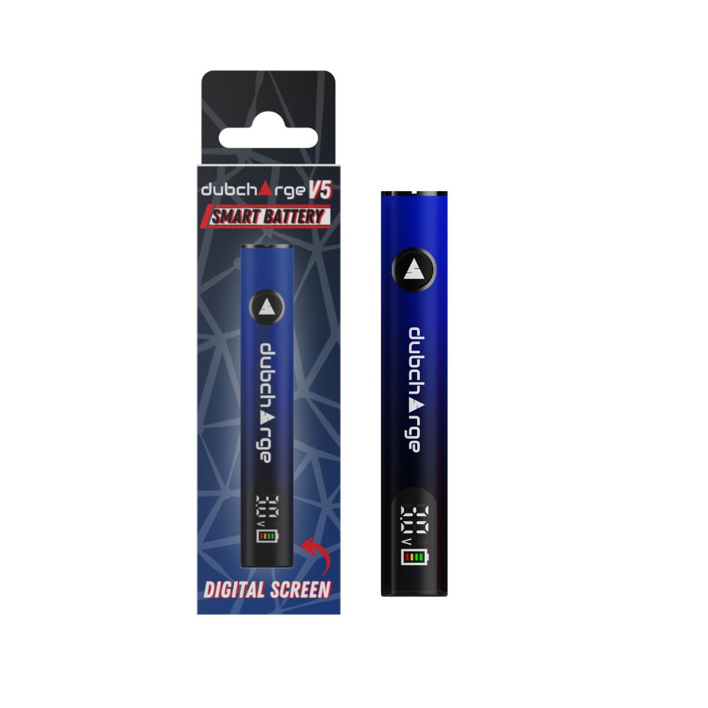 DUBCHARGE V5 SMART BATTERY DIGITAL SCREEN 510 THREAD DARK BLUE 728633778218