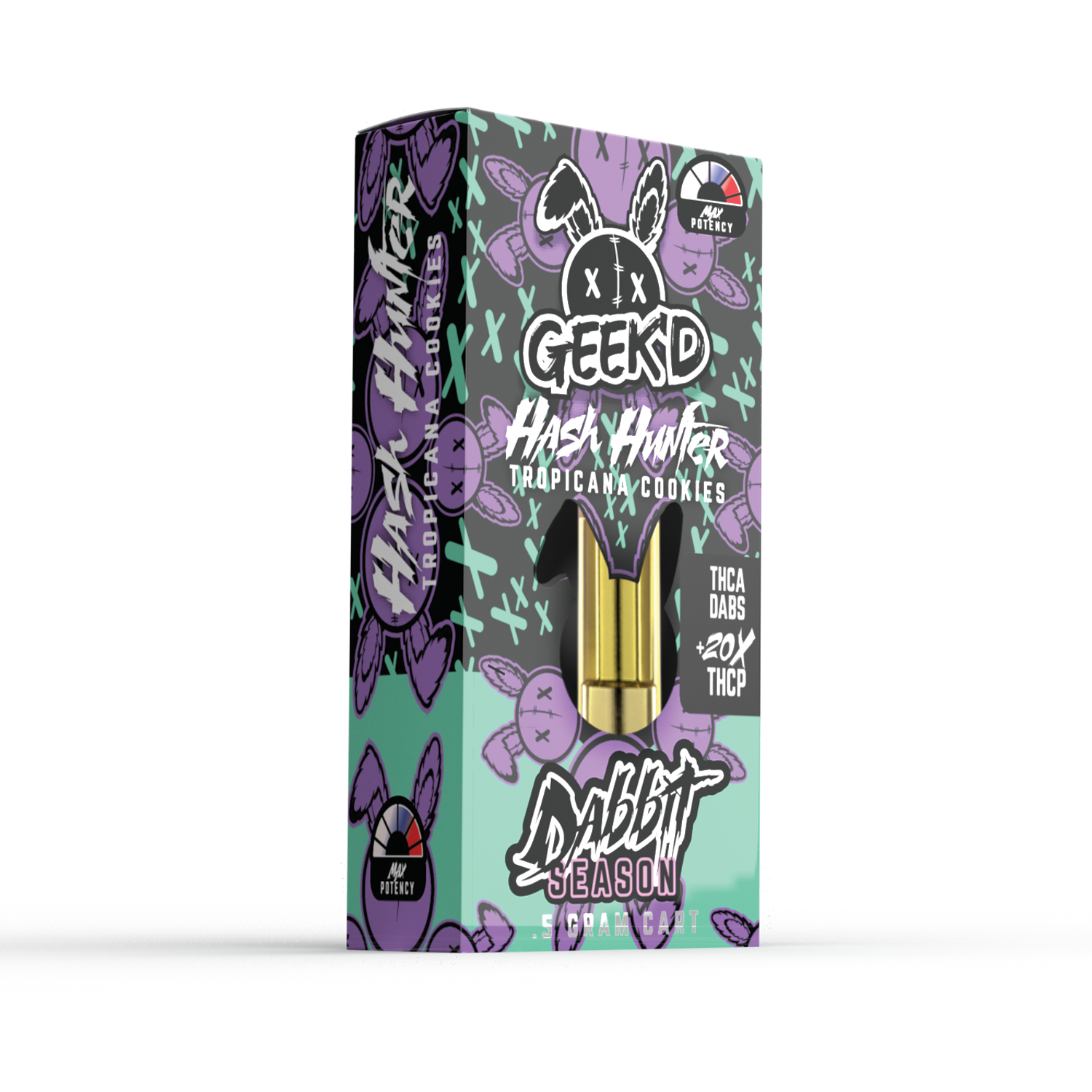 GEEK'D EXTRACTS DABBIT SEASON THC-A  20X THC-P 0.5G CARTRIDGE