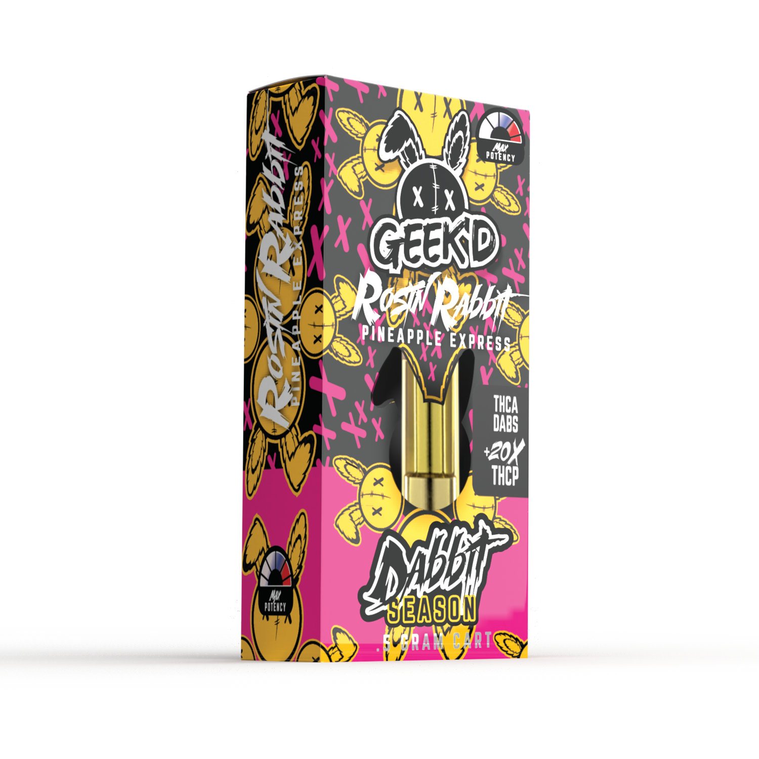 GEEK'D EXTRACTS DABBIT SEASON THC-A  20X THC-P 0.5G CARTRIDGE