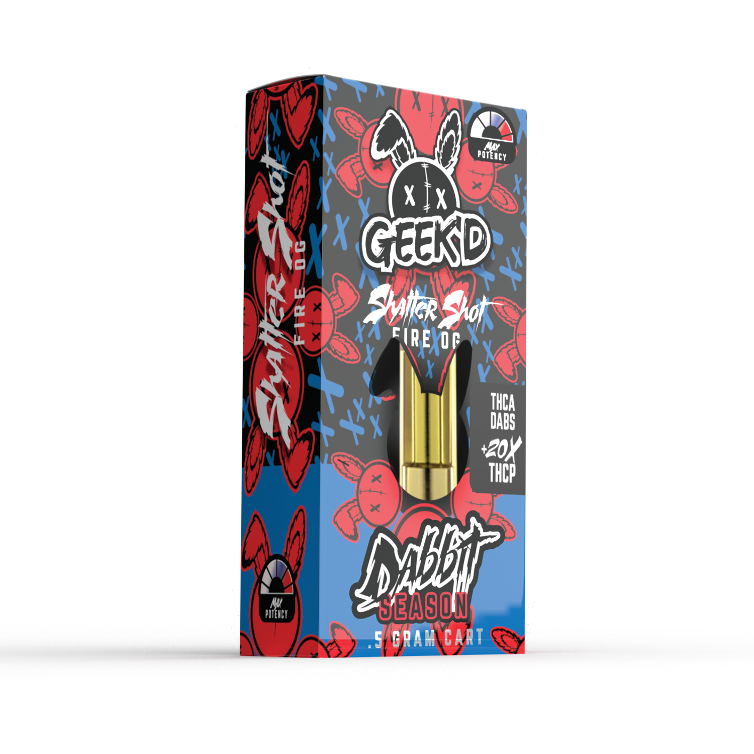 GEEK'D EXTRACTS DABBIT SEASON THC-A  20X THC-P 0.5G CARTRIDGE