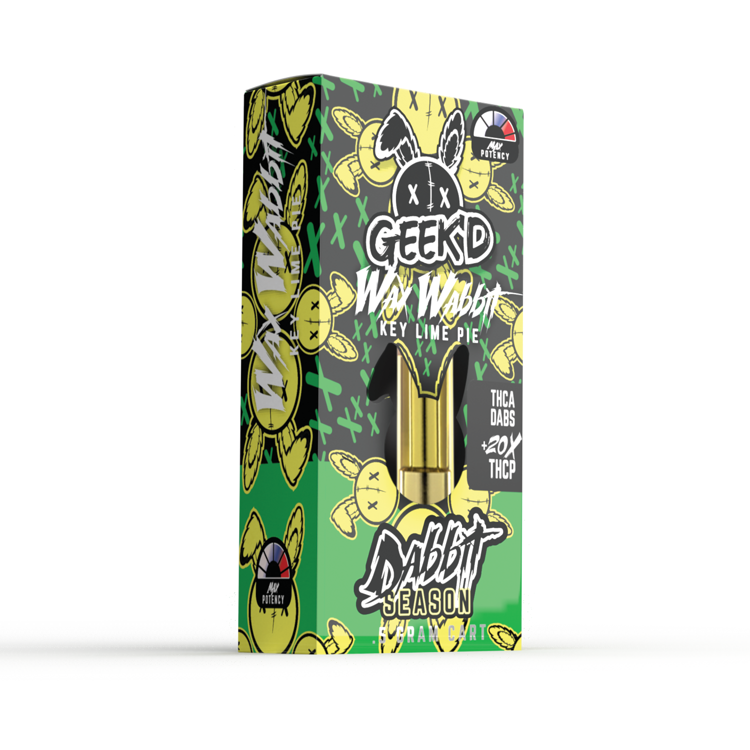GEEK'D EXTRACTS DABBIT SEASON THC-A  20X THC-P 0.5G CARTRIDGE