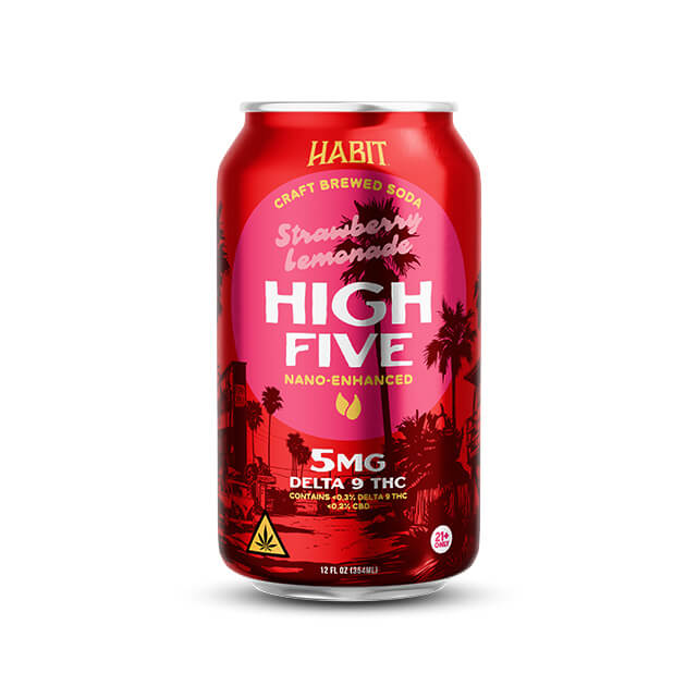 HABIT DELTA 9 HIGH FIVE SODA THC-P ENHANCED 5MG CRAFT BREWED (6CT PACK)