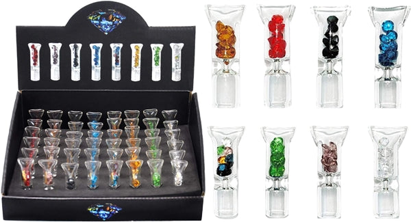 12MM DIAMOND GLASS TIPS (48CT/DISPLAY)