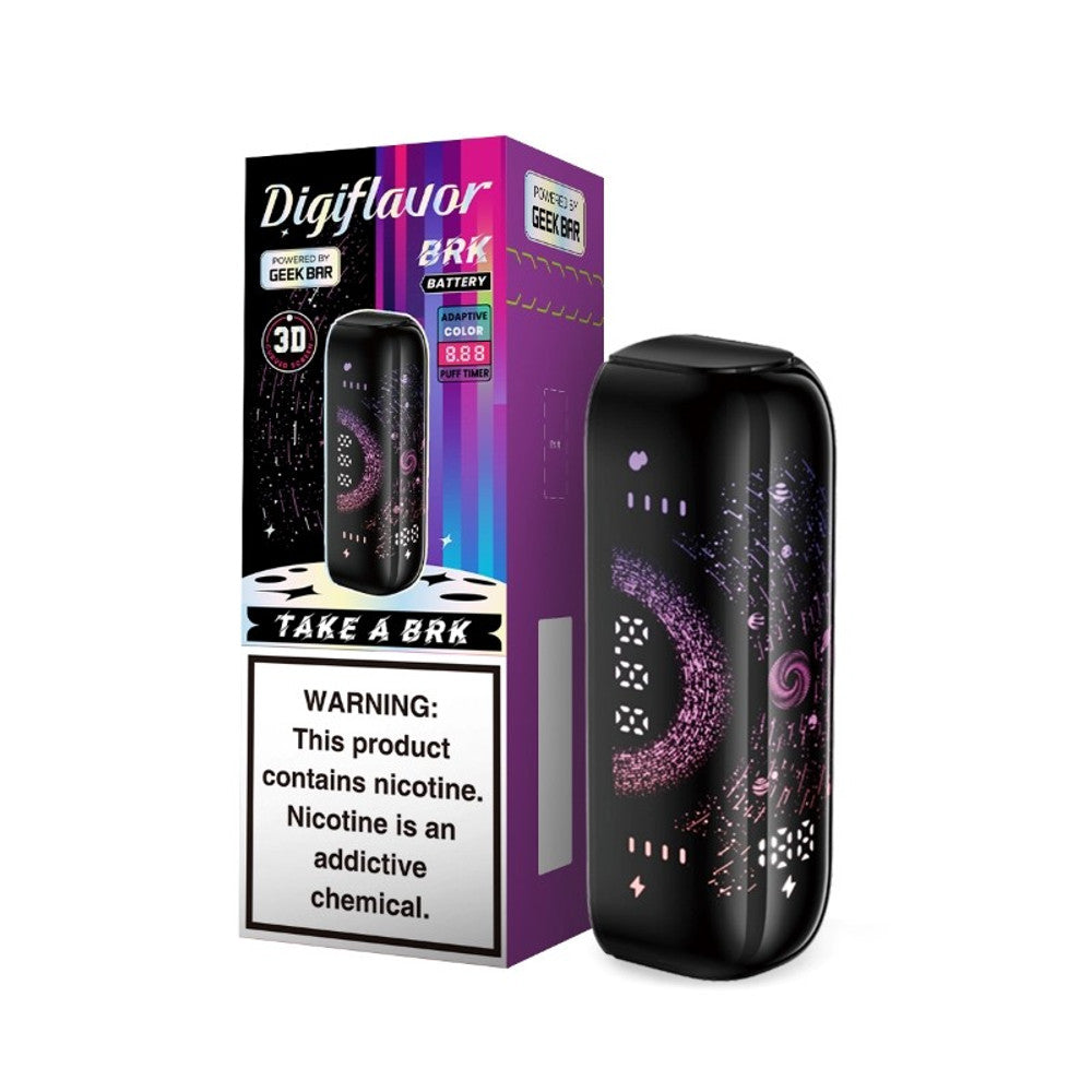 DIGIFLAVOR BRK 3D CURVED SCREEN BATTERY POWERED BY GEEK BAR (5CT DISPLAY) | TAKE A BRK
