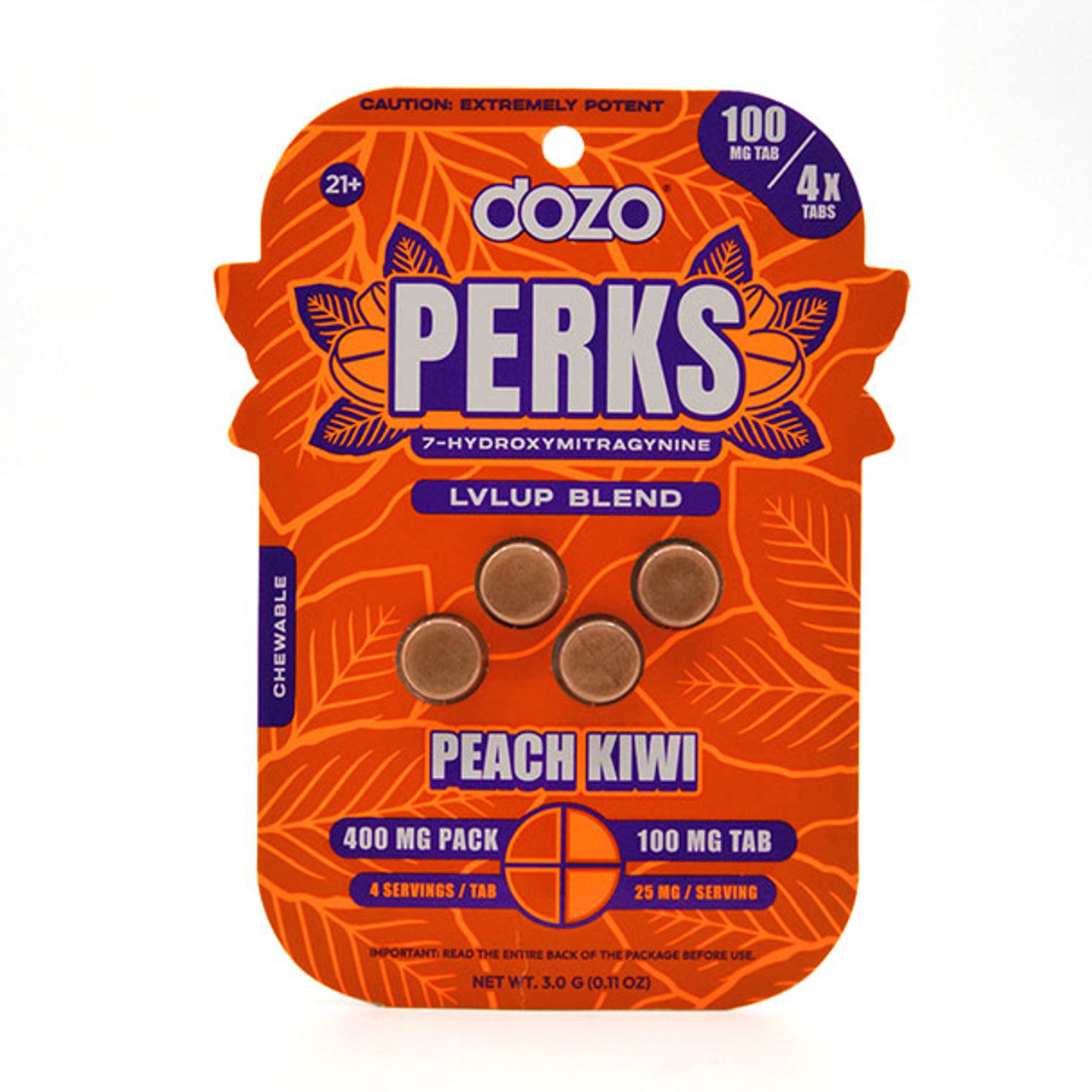 DOZO PERKS 7-HYDROXY 100MG TABLET (4CT PACK)