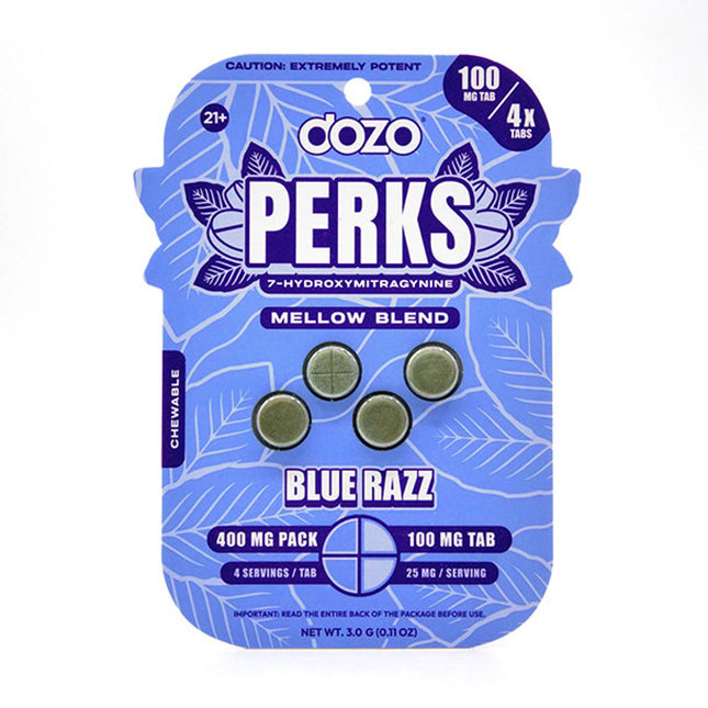 DOZO PERKS 7-HYDROXY 100MG TABLET (4CT PACK)