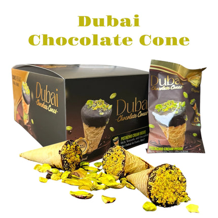 DUBAI CHOCOLATE CONES DELTA-9 10MG PER SERVING (10CT DISPLAY)