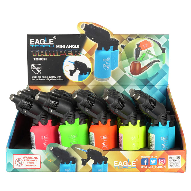 PT116T EAGLE TORCH LIGHTER 20CT | MINI ANGLE TORCH W/ TAMPER
