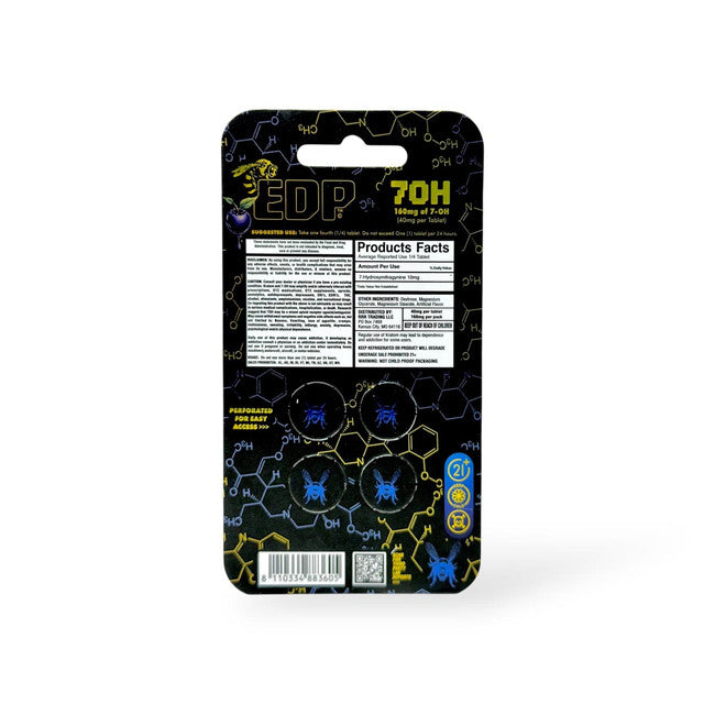 EDP 7OH HYDROXY 40MG TABLET (4CT/PACK) | BLUEBERRY