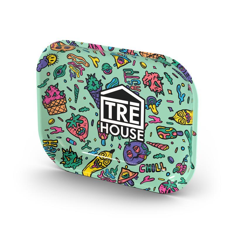 EMPIRE METAL ROLLING TRAY MEDIUM SIZE ASSORTED DESIGN