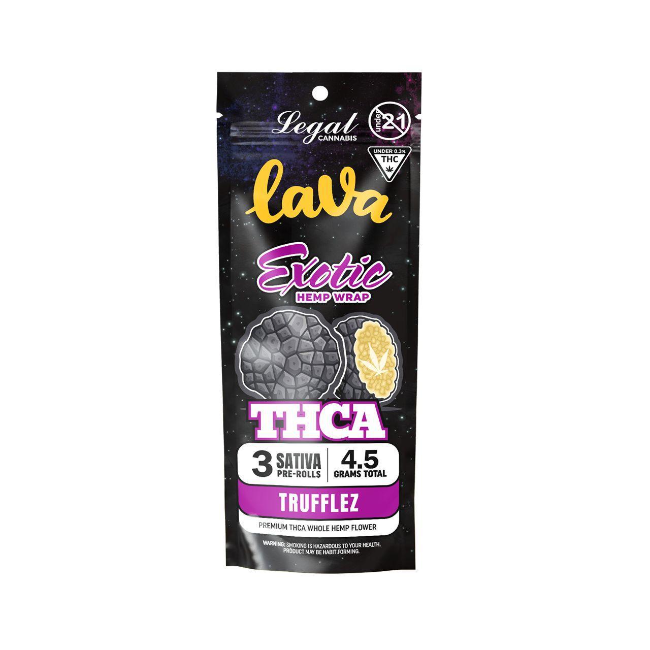 LAVA EXOTIC HEMP THCA PRE-ROLLS (3 X 1.5G EACH)
