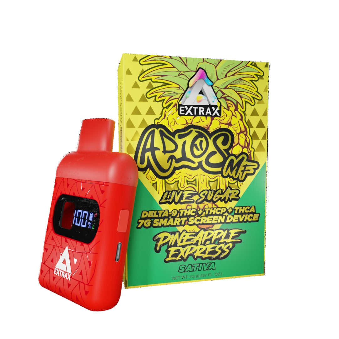 EXTRAX ADIOS MF LIVE SUGAR BLEND (D9THC + THCP + THCA) 7G SMART SCREEN DISPOSABLE