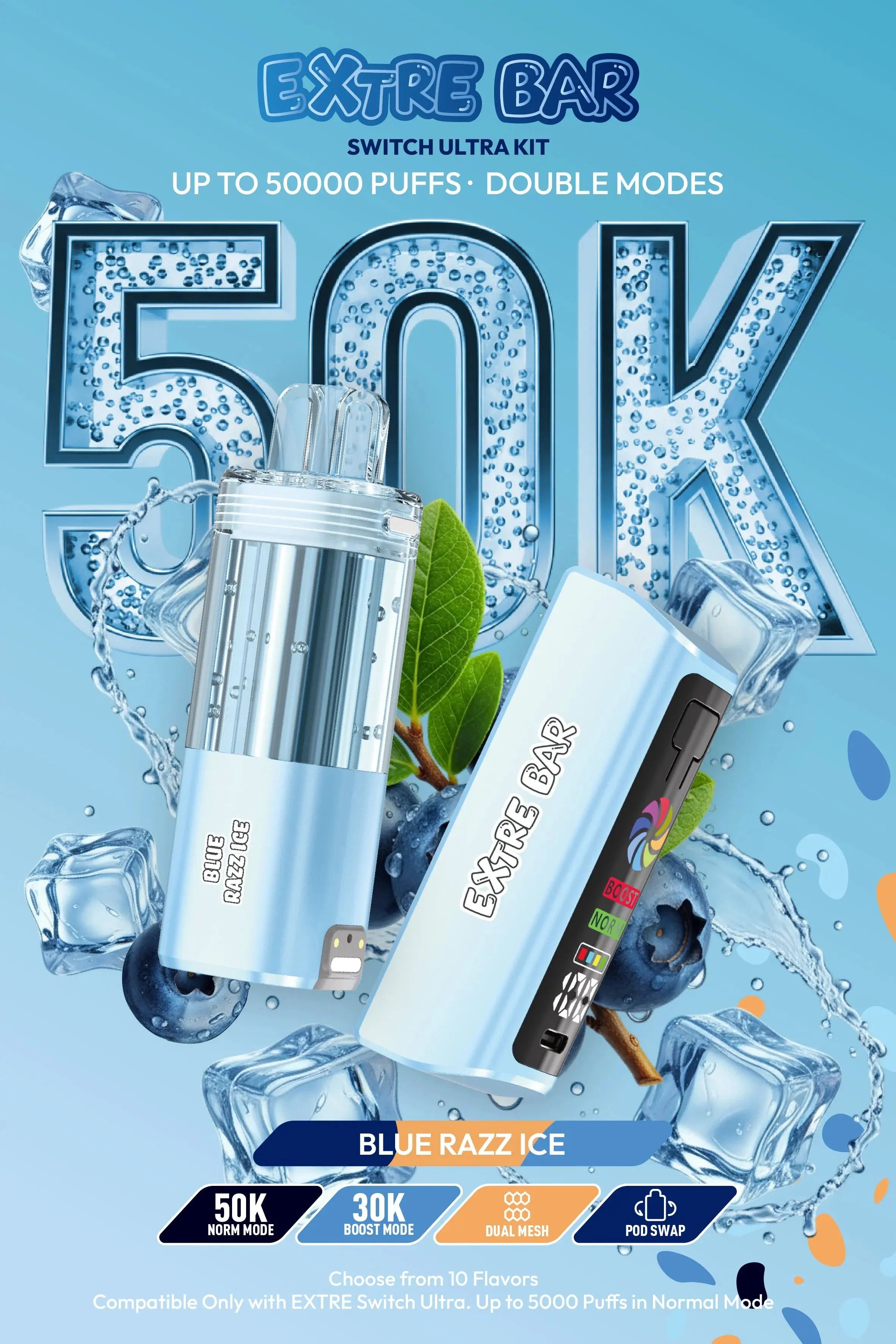 elf bar vape uk EXTRE BAR SWITCH ULTRA 50K PUFFS DISPOSABLE (5CT DISPLAY) – Rising  Wholesale Inc