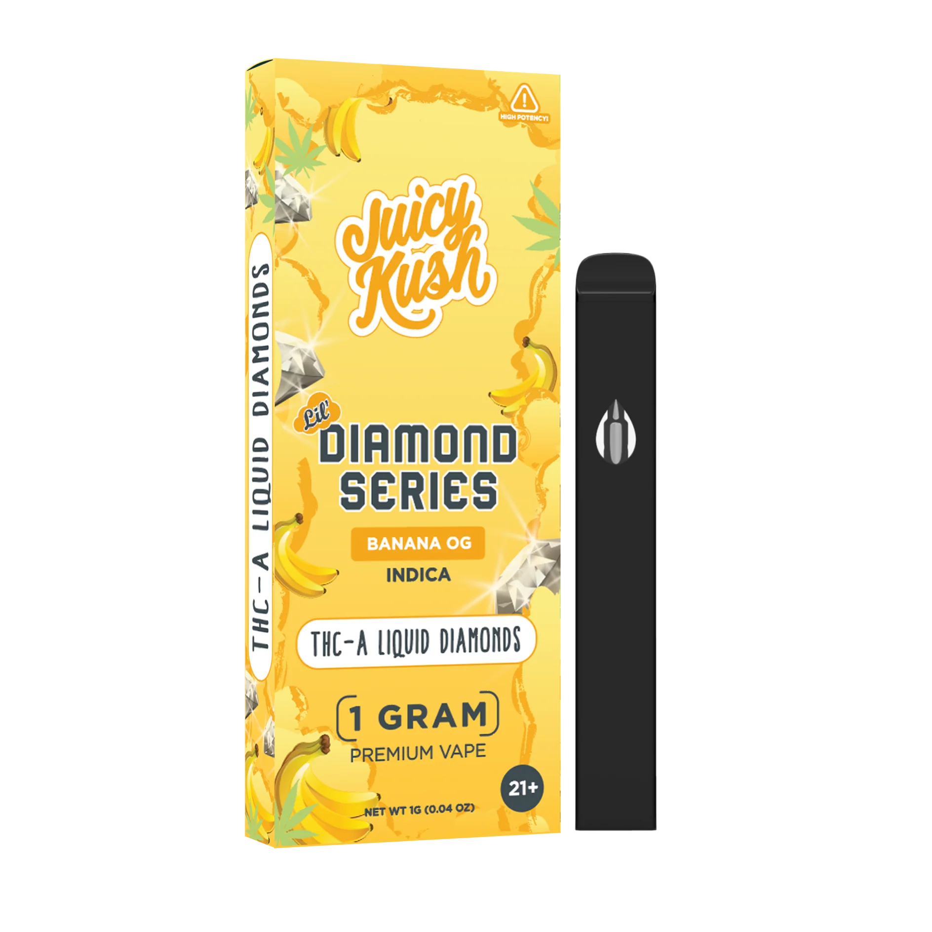 JUICY KUSH LIL' DIAMOND SERIES THC-A LIQUID DIAMOND 1 GRAM DISPOSABLE