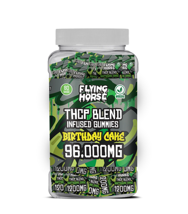 FLYING HORSE THCP BLEND INFUSED GUMMIES 1200MG/GUMMY (80CT JAR)