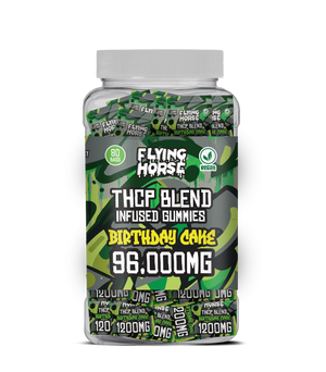 FLYING HORSE THCP BLEND INFUSED GUMMIES 1200MG/GUMMY (80CT JAR)