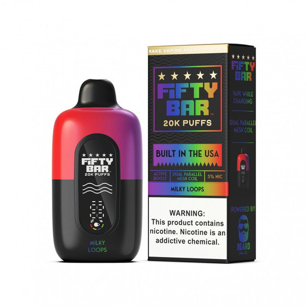FIFTY BAR V2 20K PUFFS DISPOSABLE (5CT DISPLAY)