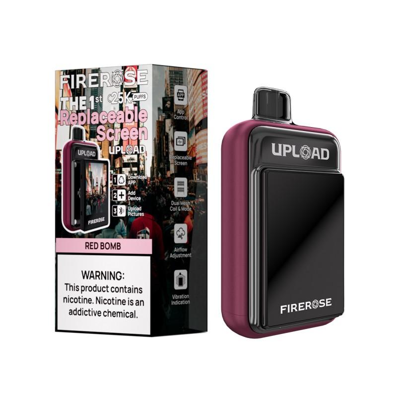 FIREROSE UPLOAD 25K DISPOSABLE KIT (WITH SCREEN) (5CT DISPLAY) RED BOMB 6942035620775