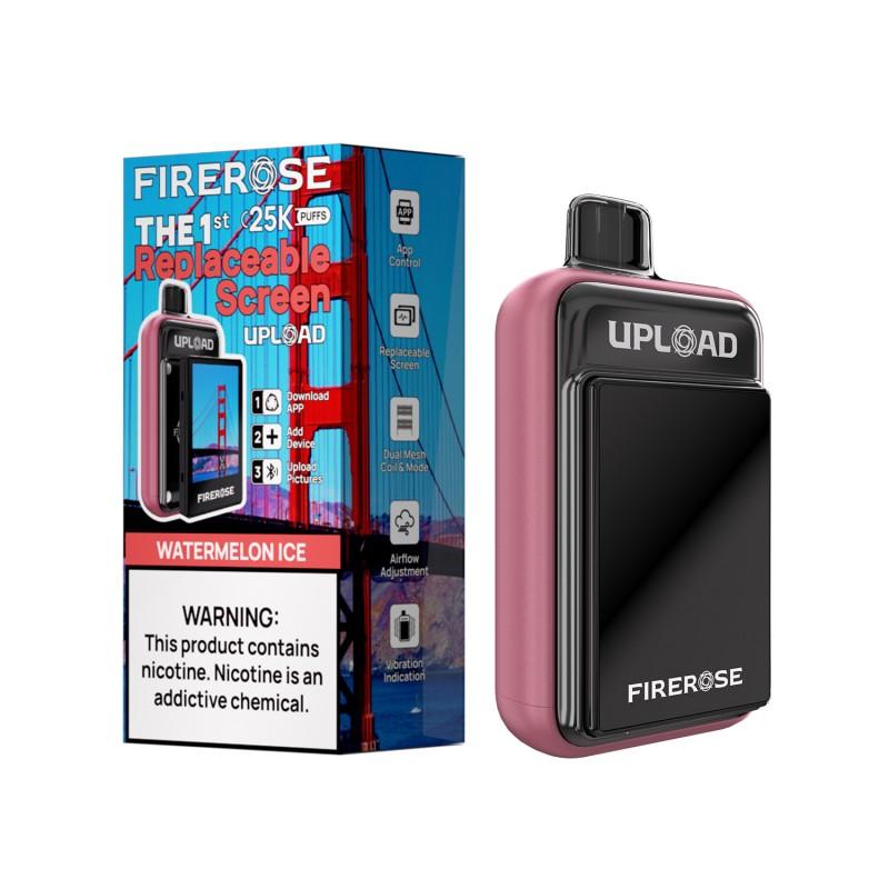 FIREROSE UPLOAD 25K DISPOSABLE KIT (WITH SCREEN) (5CT DISPLAY) WATERMELON ICE 6942035620850