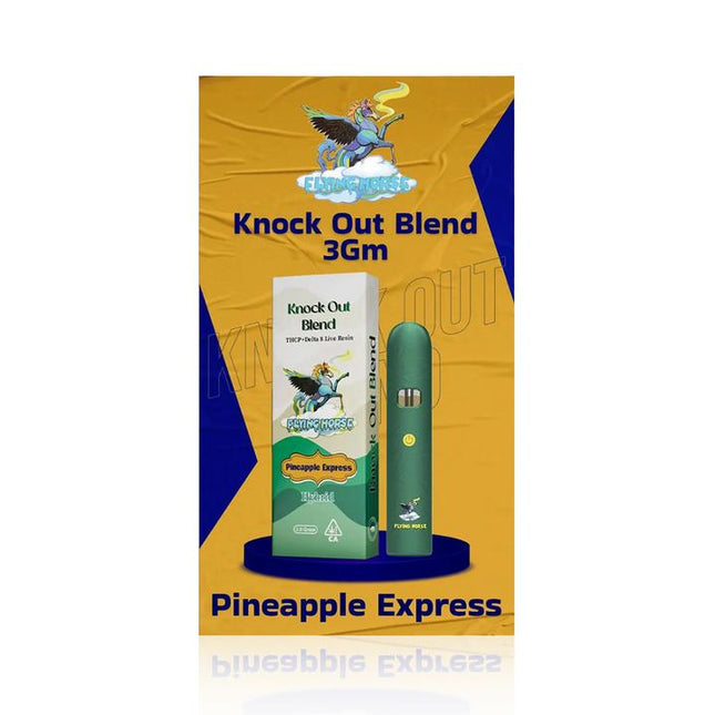 FLYING HORSE 3 GRAM DISPOSABLE KNOCKOUT BLEND PINEAPPLE EXPRESS (HYBRID) 840352515841