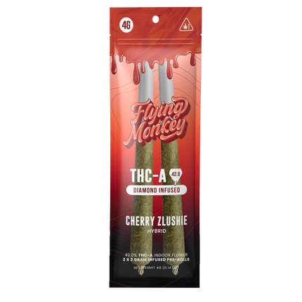 FLYING MONKEY THC-A DIAMOND INFUSED PRE-ROLLS (2 X 2 G EACH)