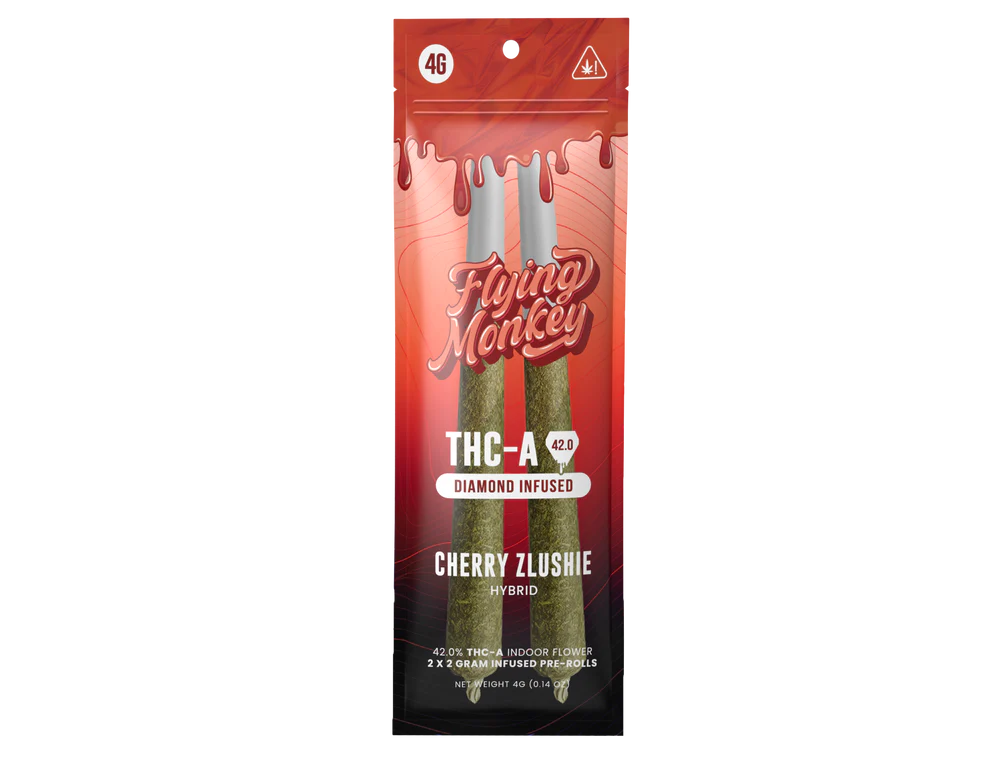 FLYING MONKEY THC-A DIAMOND INFUSED PRE-ROLLS (2 X 2 G EACH)