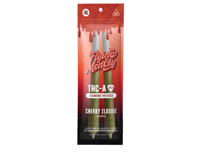 FLYING MONKEY THC-A DIAMOND INFUSED PRE-ROLLS (2 X 2 G EACH)