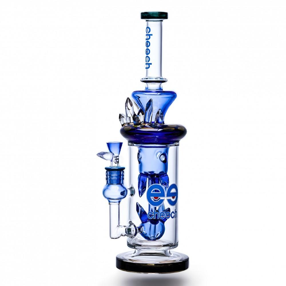 CHEECH GLASS CRYSTAL GALORE W/ FREE CHEECH CLEANER BLUE 676525724464