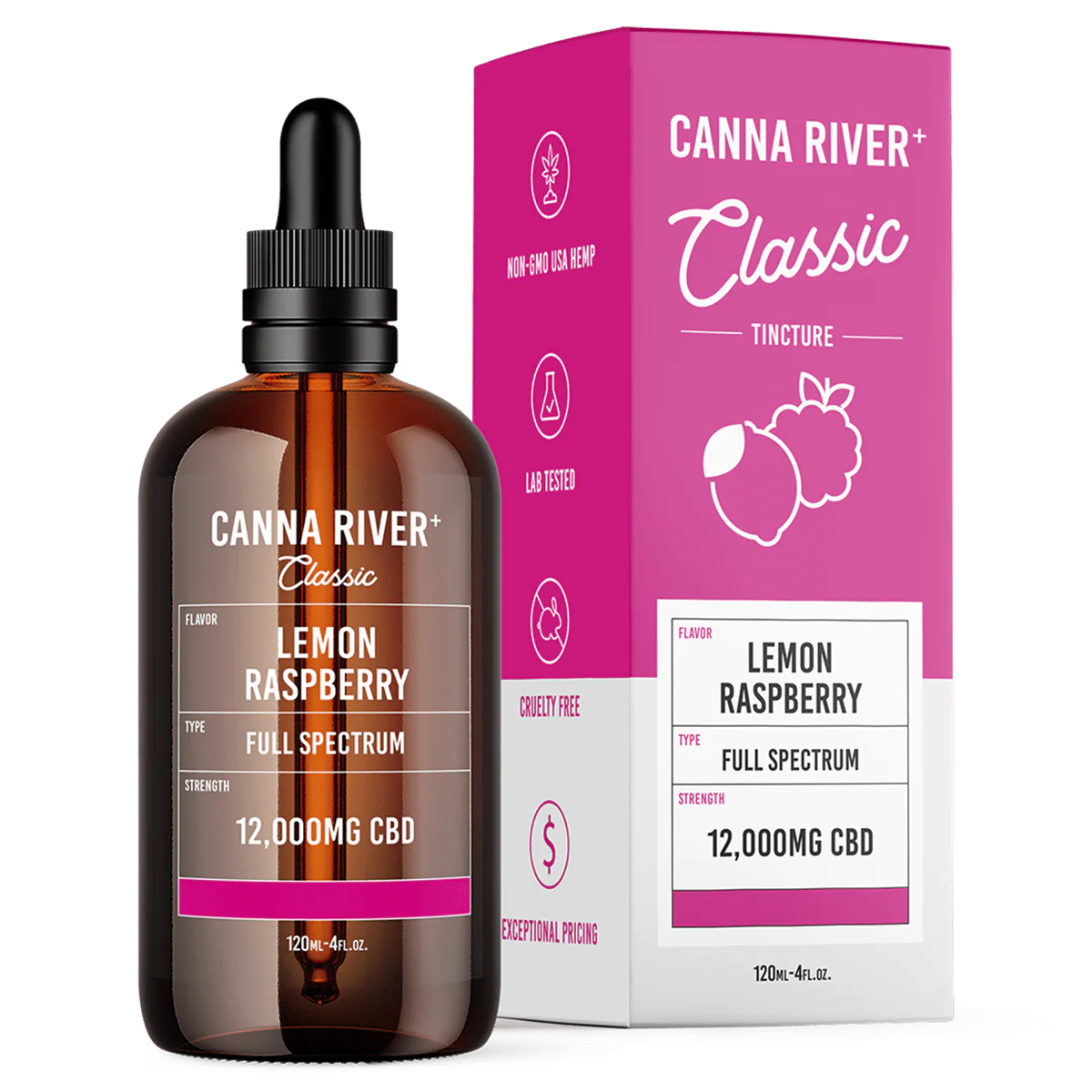 CANNA RIVER CBD CLASSIC TINCTURE 12000MG BOTTLE