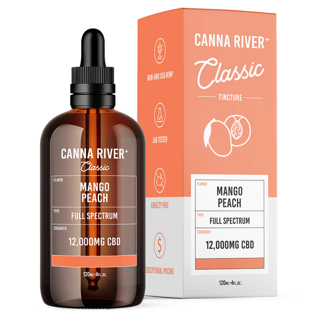 CANNA RIVER CBD CLASSIC TINCTURE 12000MG BOTTLE