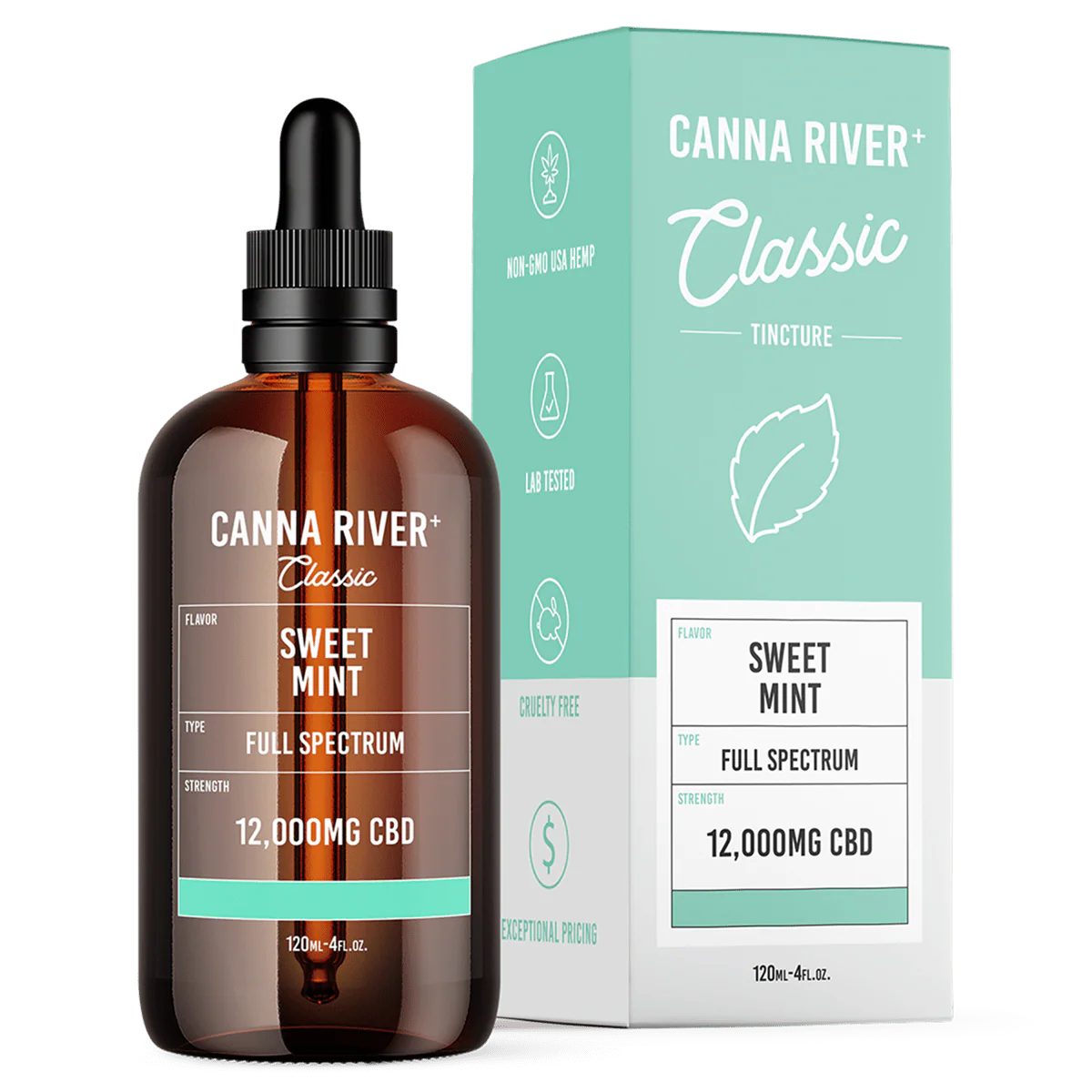 CANNA RIVER CBD CLASSIC TINCTURE 12000MG BOTTLE