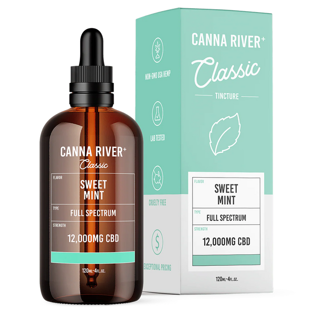 CANNA RIVER CBD CLASSIC TINCTURE 12000MG BOTTLE