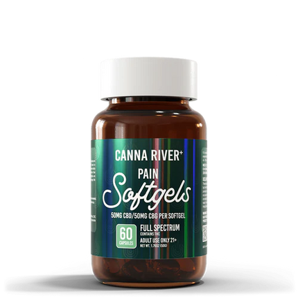 CANNA RIVER CBD SOFTGELS 100MG CAPSULES (60CT/JAR)