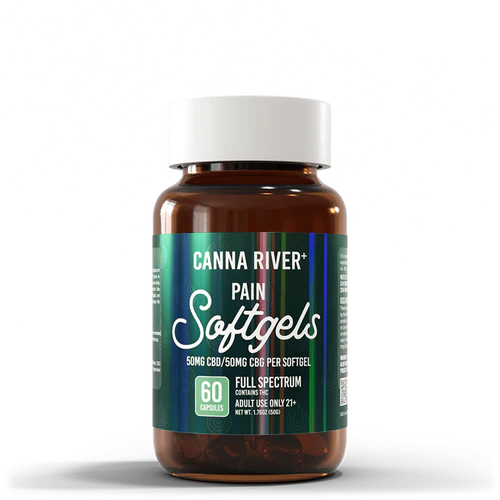 CANNA RIVER CBD SOFTGELS 100MG CAPSULES (60CT/JAR)