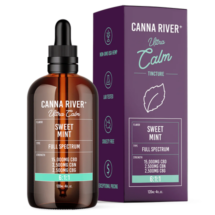 CANNA RIVER CBD CALM TINCTURE 7500MG BOTTLE