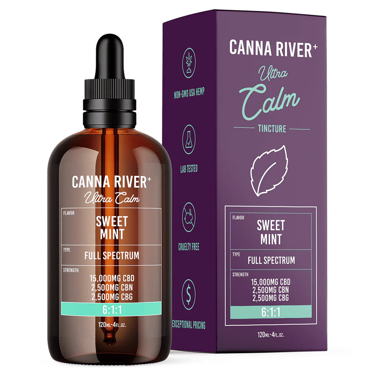 CANNA RIVER CBD CALM TINCTURE 7500MG BOTTLE