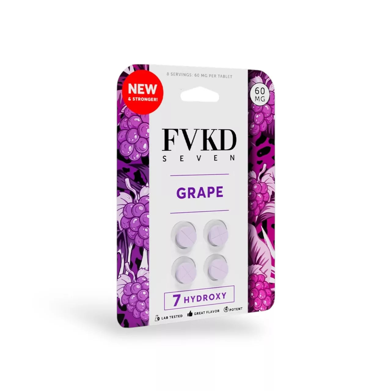 FVKD SEVEN 7-HYDROXY 60MG CHEWABLE TABLETS (4CT/PACK)