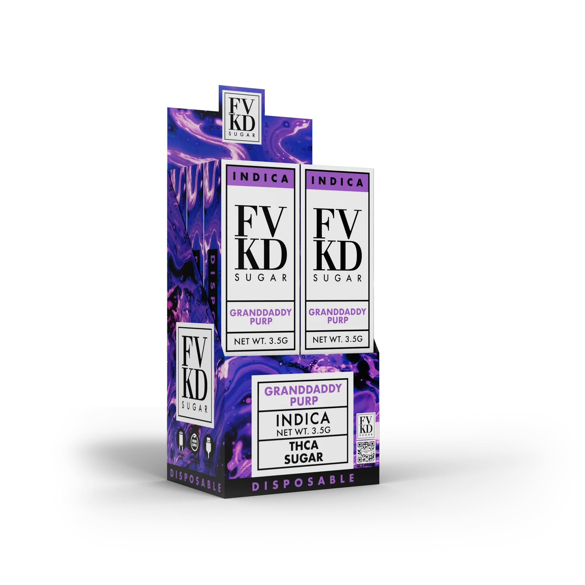 FVKD SUGAR THCA SUGAR 3.5 GRAM DISPOSABLE (6CT/BOX)