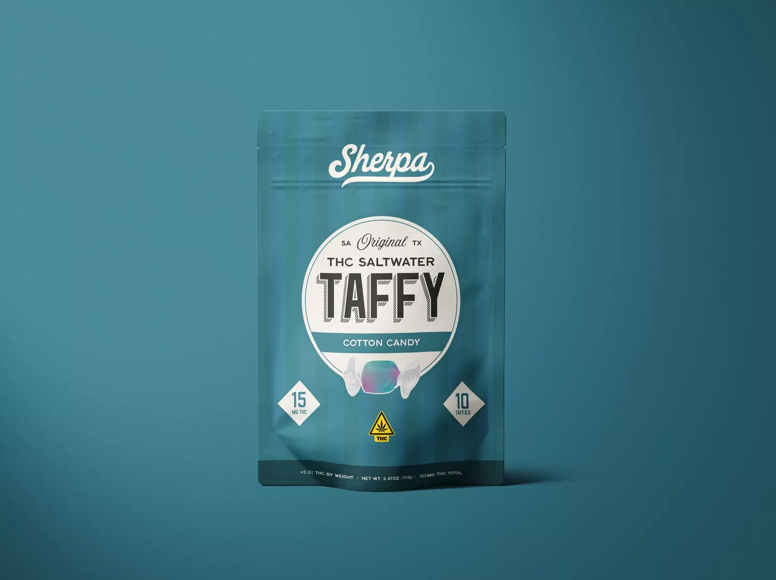 SHERPA 15MG THC SALTWATER TAFFY BAG (10CT X 15MG)